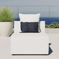 thumbnail image 6 of Modway Saybrook Fabric Upholstered Outdoor Patio Sofa Armless Chair in White, 6 of 6