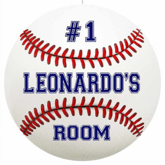 LEONARDO'S Bedroom 14" Round Metal Sign Boys Room Wall Decor Gift 100140030185