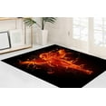 thumbnail image 2 of Abstract Woman Rugs, Black Rug, Angel Wings Rug, Personalizeds Rug, Fire Angel Woman Rug, Pattern Rugs, Gift For The Home Rug, Red Rugs, 2'x3' - 60x90 cm, 2 of 4