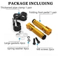 thumbnail image 4 of Posapiés plegables de aluminio CNC XINGWU, color dorado, 4 of 7