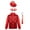 Red, variant on Kids Boys Sequin Shirt Jacket and Hat Bowtie Necktie Hip Hop Jazz Dance Disco Costume Blue 4-5