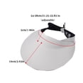 thumbnail image 3 of Women Spring Summer Sports Sun Cap Adjustable Cotton Visor Hatsy D0N3 D4L3, 3 of 5