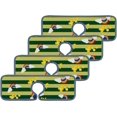 thumbnail image 3 of 4Pcs SKYSONIC Faucet Absorbent MatRainbow and Stripes Washable Counter Drying Pads Behind Faucet, 3 of 7