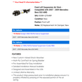 thumbnail image 2 of Front Left Suspension Air Strut - Compatible with 2007 - 2009 Mercedes-Benz E63 AMG 2008, 2 of 2