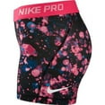 thumbnail image 3 of Nike Women's Pro Cool 3" Microcosm Print Shorts 831990-617 Racer Pink/Black, 3 of 3