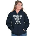 thumbnail image 3 of Still Plays With Blocks Mechanic Zip Up Hoodie Men's Women's Brisco Brands L, 3 of 6