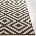 thumbnail image 4 of Mark&Day Outdoor Rugs, 7x7 Maya Modern Indoor/Outdoor Black Square Area Rug, Non Shedding Black Beige Carpet for Patio, Porch, Deck, Bedroom, Living Room or Kitchen (7'3" Square), 4 of 6