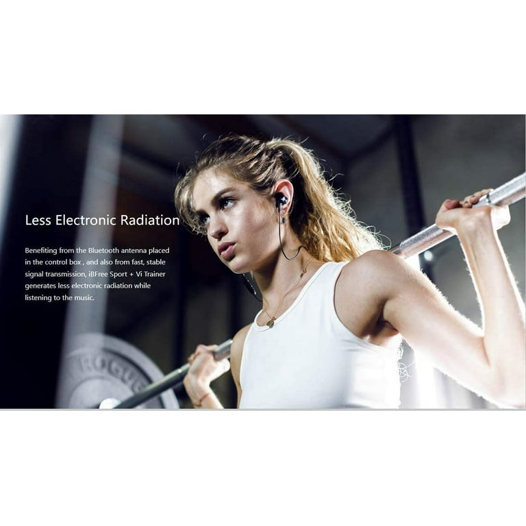 Vi React In Ear Headphones Powered by Vi Bluetooth Sport Wireless Earphones with AAC IPX6 Waterproof Walmart