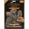 Gold Foil Engraving Art Kit 8"X10"-Golden Retriever & Puppies