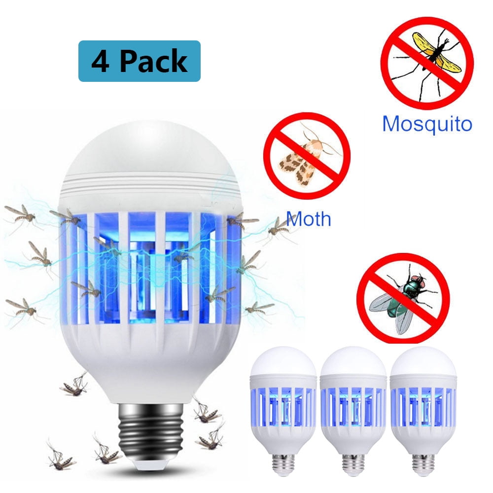 LED Bulb Anti-Mosquito Insect Zapper Flying Moth Killer E27 15W Light Lamp Hot R 