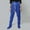 Blue, variant on Women's Solid Color Autumn And Winter Casual Pants With Thick Velvet And Elastic Waist Bag And Leg Pants Womens Lightweight Pants plus Size Casual Pants for Women 4x-5x Women's Pants Casual Trouser