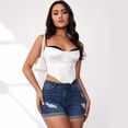 thumbnail image 6 of LYMAYTER Women Jeans Shorts Stretchy Folded Denim Shorts High Waisted Versatile Jeans Shorts for Women S-2XL, 6 of 8