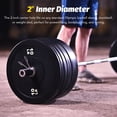 thumbnail image 6 of Preenex 35lb Weight Plates 2" Olympic Bumper Plates for Pro School Home Gyms Set of 2, 6 of 8