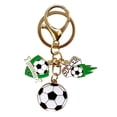 thumbnail image 2 of Metal Football Souvenir Keychain, Sports Fan Pendant With Intricate Design, for Car Ornament and Daily Use, D, 2 of 5