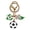D, variant on Football Souvenirs Metal Keychains, Premium Zinc Alloy Car Ornament Pendant Design B, Durable Soccer Keychain for Car Mirror and Bag Decoration, Father‘s Day Gift for Sports Dad