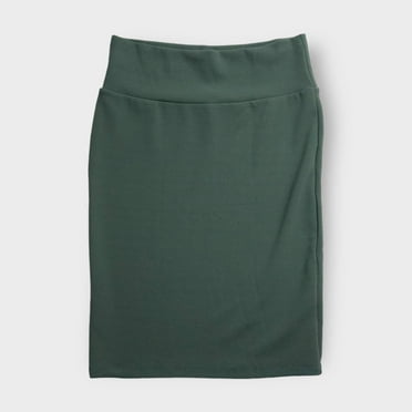 LuLaRoe Cassie Pencil Skirt | L (14-16) | Sage Green Solid | NWT