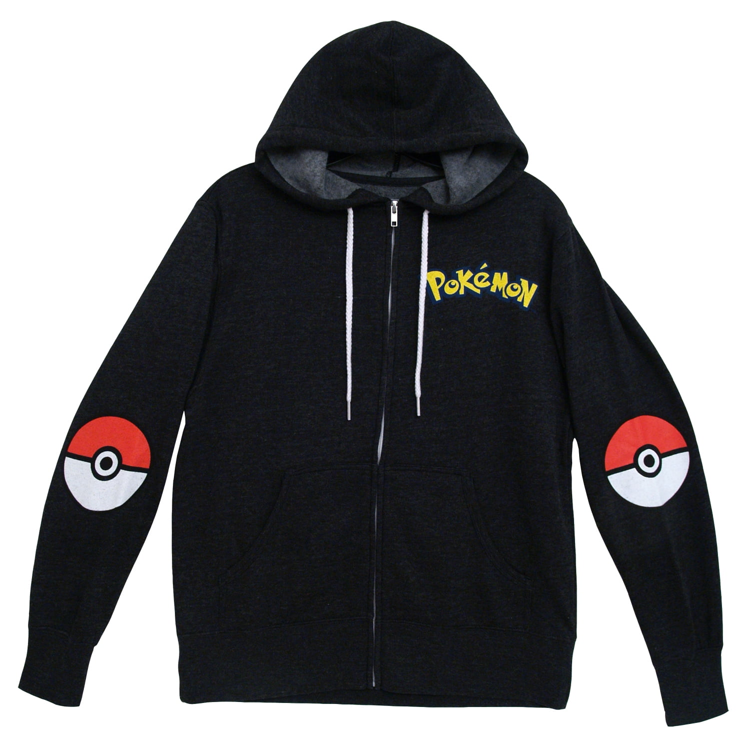 Pok Mon Pokemon Pokeball Pikachu Classic Cartoon Adult Zip Up Hoodie