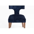 thumbnail image 4 of Set of 2 Farmhouse Style Dining Chairs, Durable Beige Linen Upholstered Accent Chairs with Sturdy Hardwood Frame，Blue, 4 of 7