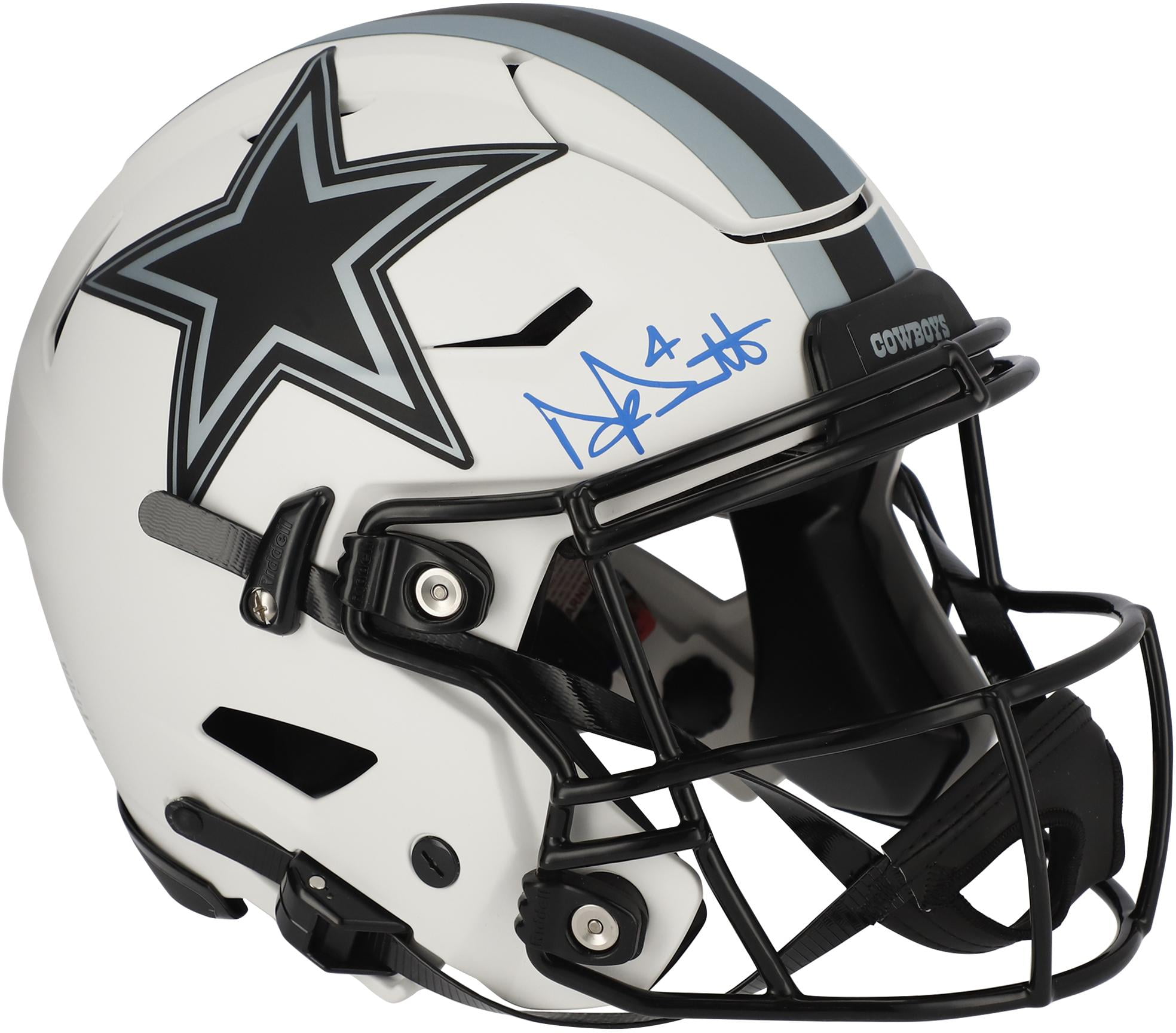 Fanatics Authentic Certified Dak Prescott Dallas Cowboys Autographed Riddell Speed Mini Helmet with Deluxe Mini Helmet Case 