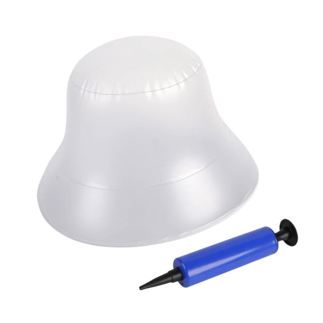 Soporte Inflable para Sombreros con Inserto Liviano Estructura de PVC Transparente Y Organizador Compacto Bomba Manual Incluida Protege La Forma Del S
