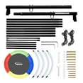 thumbnail image 6 of 440lbs Swing Set-43" Saucer Tree Swing&71" High A Frame Swing Stand Heavy Duty,All Weather Resistance,Durable&Sturdy Textiline &Powder-Coated Tubes,Suit Kids Backyard Outdoor, 6 of 7