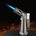 thumbnail image 4 of YIKA Torch Lighters Windproof Refillable Lighter Adjust Flame Used For Barbecue Kitchen Fireplace Candles Etc Black, 4 of 8