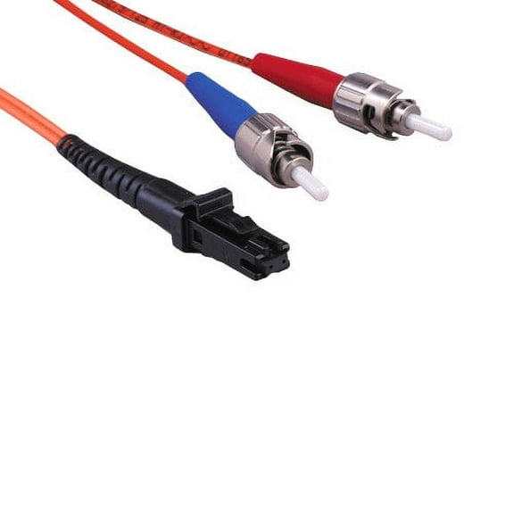 Kentek 3 Meter 3M Fiber optic cable MT-RJ to ST MTRJ/ST OM1 multi-mode duplex 62.5/125 mini zipcore patch cord