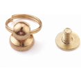 10sets Alloy Pull Ring Rivets Screw Back Studs with Split Rings for ...
