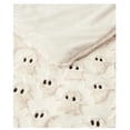 thumbnail image 3 of Halloween Throw Blanket with Cute Spooky Embroidery, Cozy Soft Warm Fall Throw for Couch Bedroom Living Room, Ideal Gift Home Decorative Accent(39.4"*59",Ghost), 3 of 8
