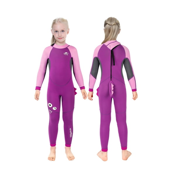Wetsuit for Kids,2.5mm Neoprene Full Body Diving Suits Cartoon Long ...