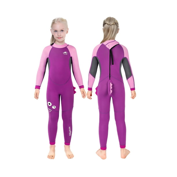 Wetsuit for Kids,2.5mm Neoprene Full Body Diving Suits Cartoon Long
