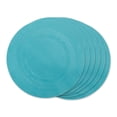 thumbnail image 1 of Design Imports CAMZ13996 DII Teal Round PVC Doubleframe Placemat 6 Piece, 1 of 4