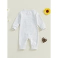 thumbnail image 3 of SUNSIOM Barboteuse pour Bébé Garçon Printemps Automne à Manches Longues Col Ras du Cou avec Broderie de Lettres, 3 of 6