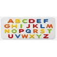 thumbnail image 1 of Letters Kitchen Mat, Multicolored Pattern of Alphabet Letters Image Capital Writing, Plush Decorative Kitchen Mat with Non Slip Backing, 47" X 19", Multicolor, by Ambesonne, 1 of 1