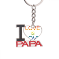 thumbnail image 1 of LGBT bandera del arco iris es el amor el amor El soporte del llavero de metal del llavero ama a papá, 1 of 3