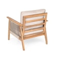thumbnail image 3 of Outdoor Acacia Wood and Rope Patio Chair with Cushions (Set of 2), 3 of 6