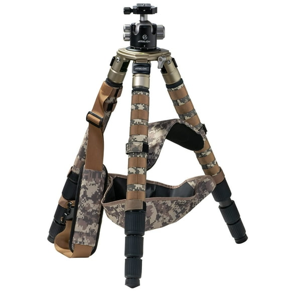 Trípode Athlon Optics Midas Cf29 de fibra de carbono con cabeza esférica
