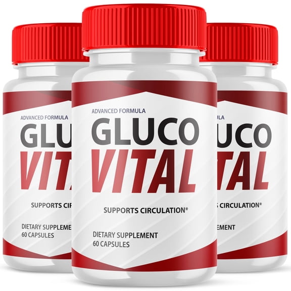 Gluco Vital Blood Balance Support Pills Advanced Formula Vitamin Supplement GlucoVital 180 Capsules