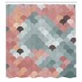 thumbnail image 2 of Ambesonne Abstract Shower Curtain, Colorful Retro Waves Print, 69"Wx70"L, Dark Sea, 2 of 4