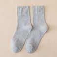 thumbnail image 2 of ktowifly Floor Socks for Women Men Solid Color Casual Thick Warm Soft Comfortable Casual Tube Sock, 2 of 2