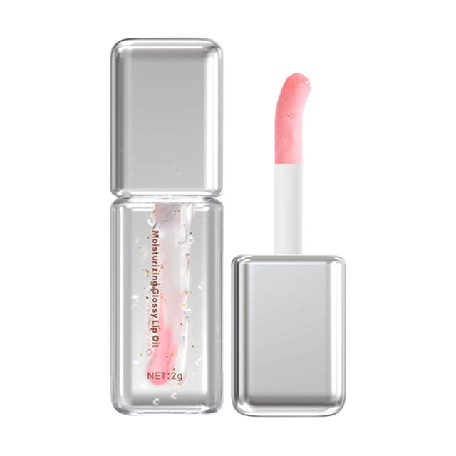 Fiudx Aceite Labial Frutal, Aceite de Piña Hidratante Natural, Bálsamo Hidratante de Fresa, Brillo Refrescante de Melocotón, Suavizante y Reparador, Uso Diario, Paquete Variado de 6 Ml