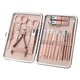 thumbnail image 1 of Fiudx Kit de Manicura, Set de Aseo de Acero Inoxidable En Oro Rosa, Kit de Belleza Portátil 18 En 1, Cuidado de Uñas, Mantenimiento de Pies, Exfoliación Facial, Uso En Salón de Viaje, Opción de Regal, 1 of 6