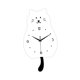 thumbnail image 2 of Reloj de pared de péndulo de gato lindo y moderno adorno colgante de pared reloj decorativo para la cocina decoración del hogar interior, 2 of 9