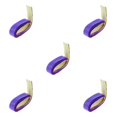 thumbnail image 2 of Transemion Anti Slip Racket Roll Tennis Handle Grip Wrap Tape Purple 110x2.5x0.2CM 5Set, 2 of 6
