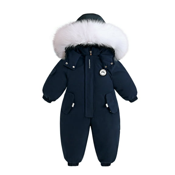 GYRATEDREAM Boys and Girls One Piece Snowsuits Overalls Ski Suits Winter Waterproof Coats Jumpsuits for Baby Toddler 1T-5T
