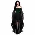 thumbnail image 2 of Women's Gothic Style Long Sleeve Dress Slim Fit Stage Performance For Evening Party Cosplay Attire, 2 of 6