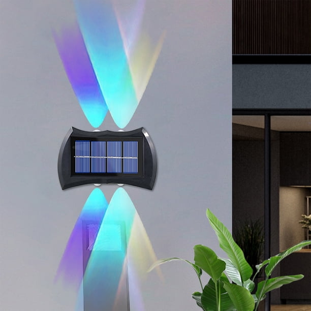 Luces solares LED para exteriores, focos para paisajismo, luces de jardín, luces solares inalámbricas para exteriores, iluminación para patios y pasarelas.