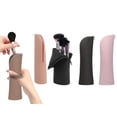 thumbnail image 4 of vnanda Makeup Brush Bag Makeup Brush Organizer Waterproof Vertical Silicone Cosmetic Bag with Zipper Closure for Home Travel Clutter-free Makeup Bag, 4 of 8