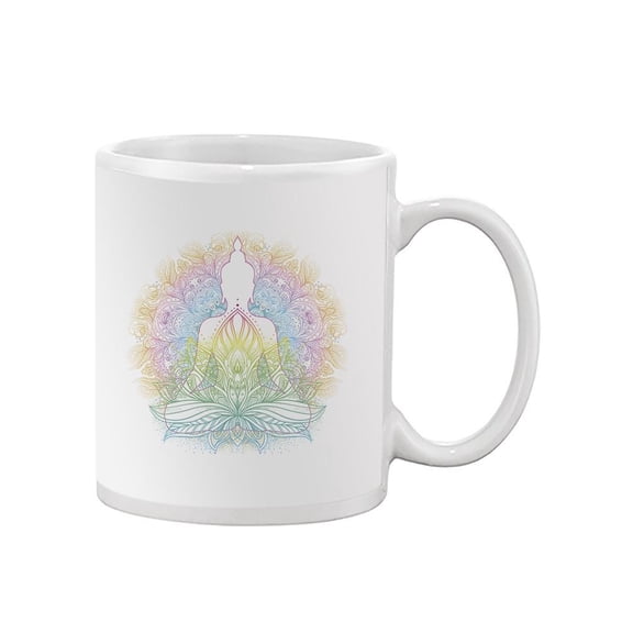 Buddha With Lotus Flower. Mug  -Image by Shutterstock,