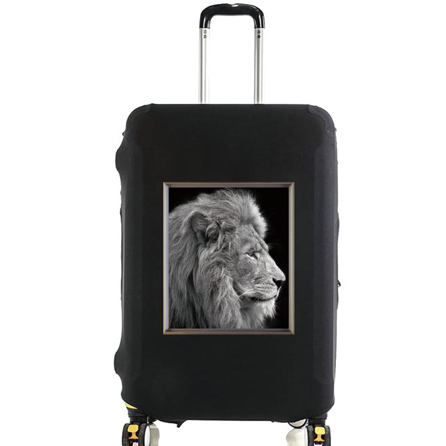 Animal Series Printed Pattern Travel Essentials Bag with 18-32 Inch Capacity Travel Accessories Trolley Case Protective Cover 8animal 035 S